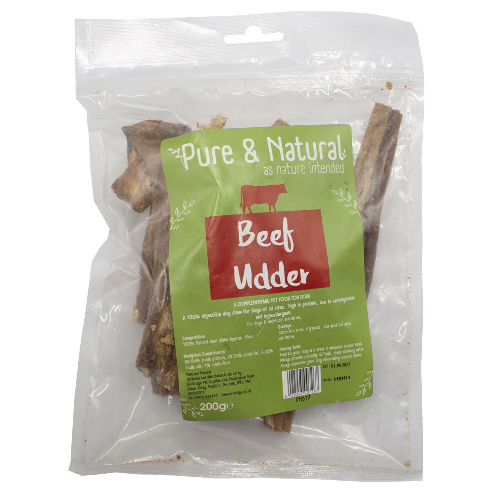 Pure & Natural Beef Udder 15cm