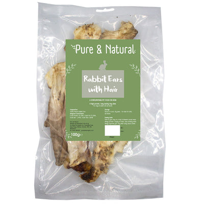 Pure & Natural Rabbit Ears With Hair