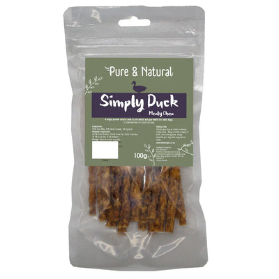 Pure & Natural Meat Sticks Duck 100g