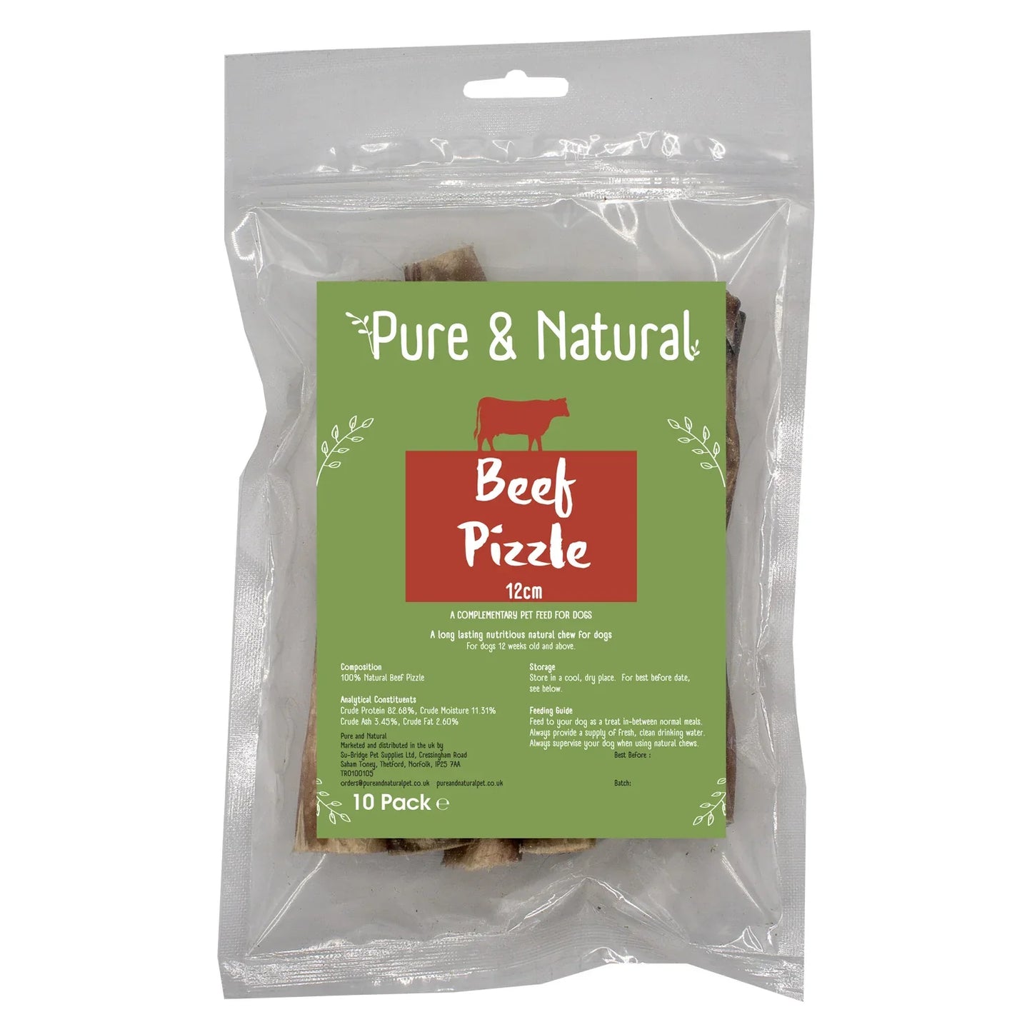 Pure & Natural 12cm Bulls Pizzle