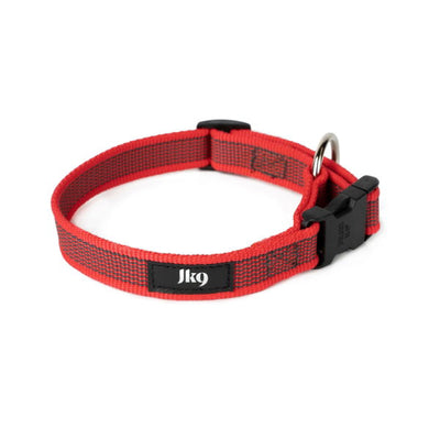 Julius-K9 Color & Grey Collar Red & Grey