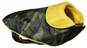 Vital Pet Glitter Raincoat Fleece Lining Khaki 10"