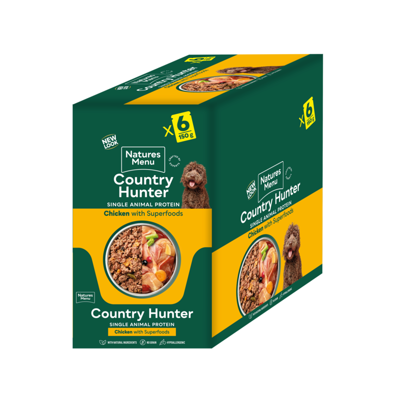 Natures Menu Country Hunter Free Range Chicken with Superfoods 6 x 150g
