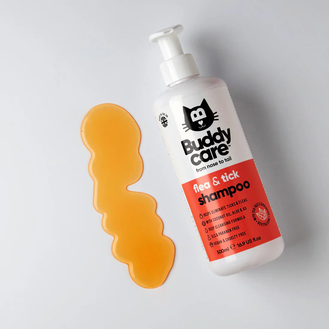 Buddycare Cat Shampoo Flea & Tick 500ml