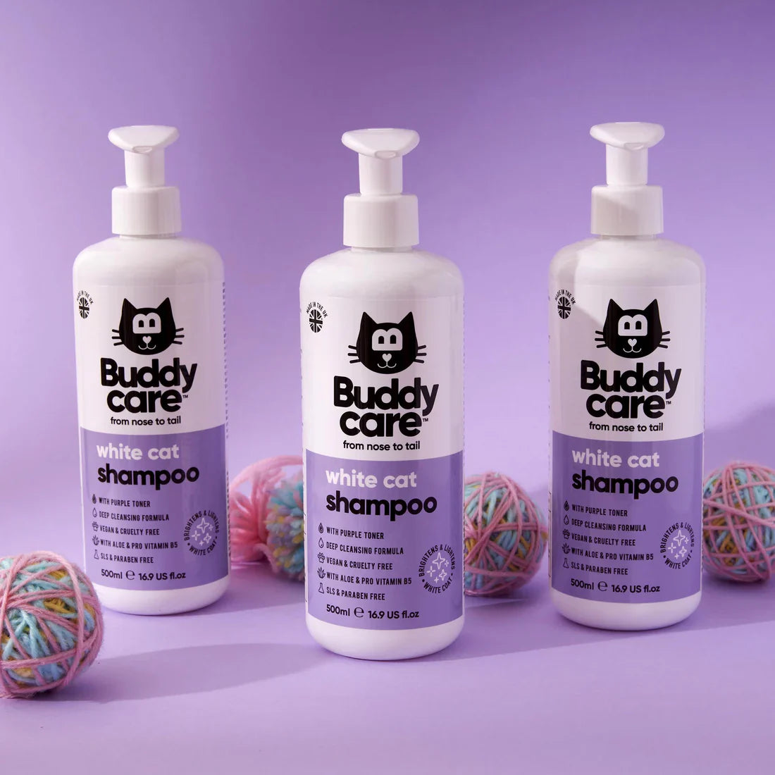 Buddycare Cat Shampoo White Cat 500ml