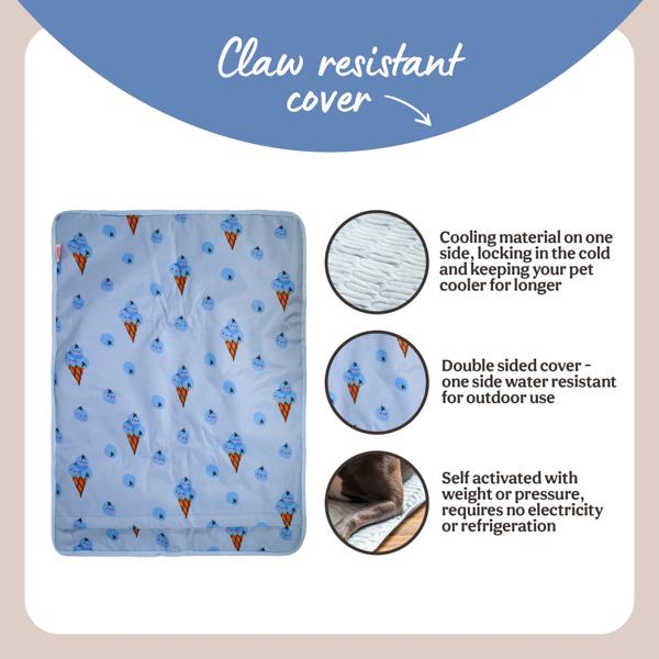 Rosewood Premium Cool Mat & Cover Medium, 53X68Cm