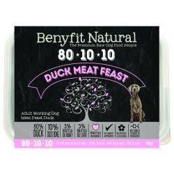 Benyfit Natural 80.10.10 Duck Meat Feast, 1kg Raw Frozen - Ormskirk Pets
