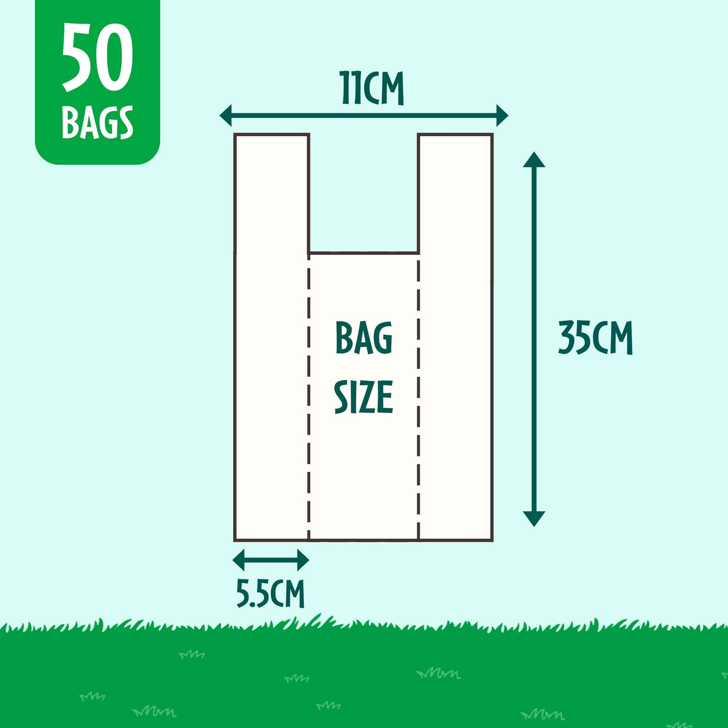 Good Boy Clean & Kind Compostable Poo Bags Flat 50 bags