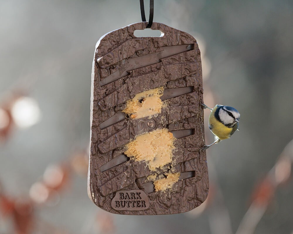Happy Bird Bark Butter Feeder