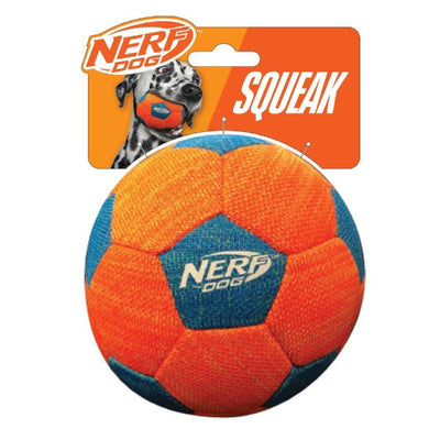 Nerf Dog X-Weave Soccer Squeak Ball 5in