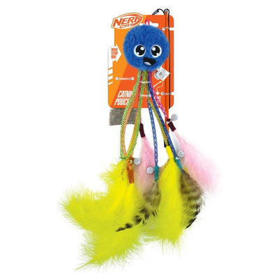Nerf Cat Ultraplush Nylon Elastic Octo with Bells and Wand 12in