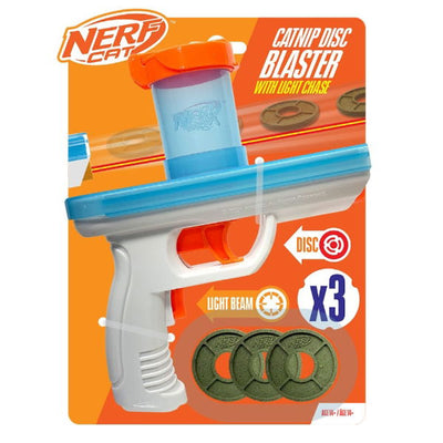 Nerf Cat Catnip Blaster With 3 Catnip Disc 7.88in