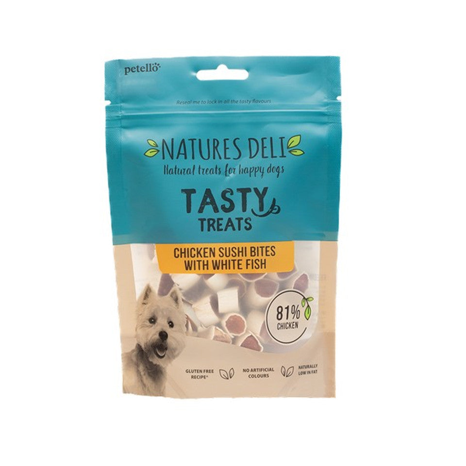 Natures Deli Chicken and Fish Sushi Bites 100g Case of 10