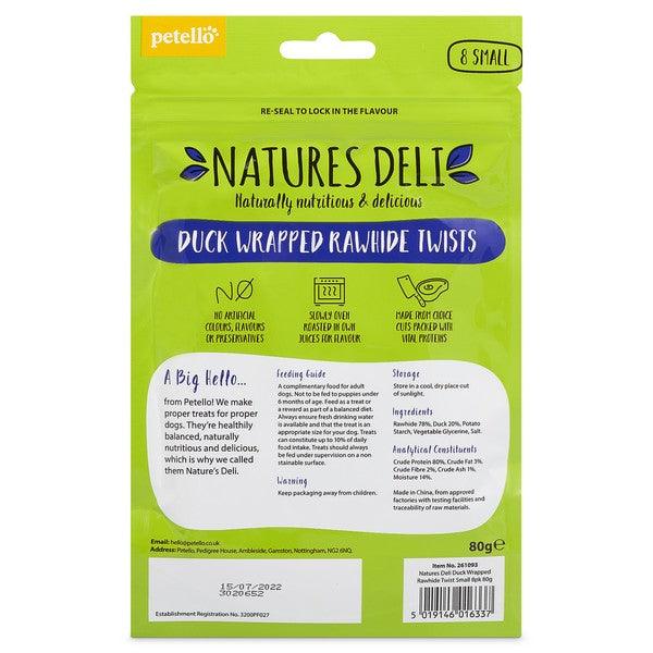 Bingham Farms Duck Wrapped Rawhide Twist Sml 8pk 80g Case of 10 - Ormskirk Pets