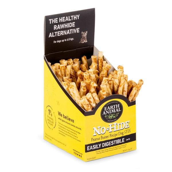 Earth Animal No-Hide Peanut Butter STIX- 90 pk (Case of 90) - Ormskirk Pets