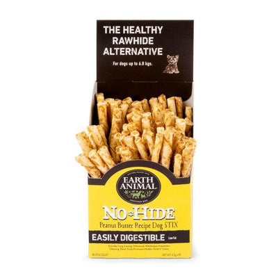Earth Animal No-Hide Peanut Butter STIX- 90 pk (Case of 90) - Ormskirk Pets