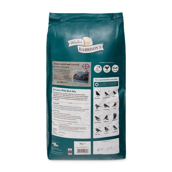 Harrisons Premier Wild Bird Mix 20kg - Ormskirk Pets