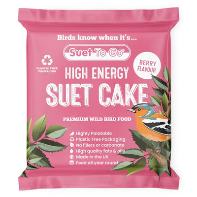 Suet To Go Berry Blocks Suet Cake Plastic Free 280g