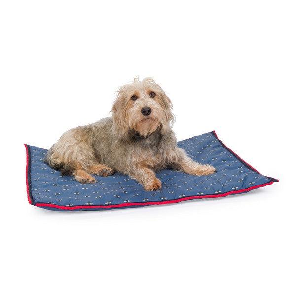 House of Paws Navy water resistant Bee boot mat s/m 85 x 68cm - Ormskirk Pets