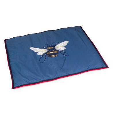 House of Paws Navy water resistant Bee boot mat s/m 85 x 68cm - Ormskirk Pets