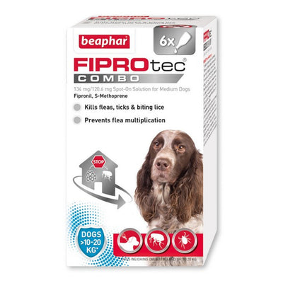 Beaphar Fiprotec Combo Spot-On Medium Dog 6 Treatments