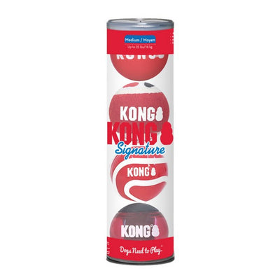 Kong Signature Balls Assorted Medium 4PK