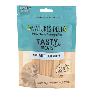 Natures Deli Ocean White Fish Strips 100g Case of 10