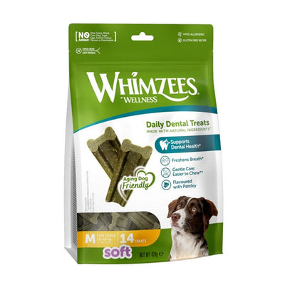 Whimzees Soft Value Bag Medium 14pc