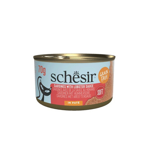 Schesir Grill Pate Cat Can Sardine in Lobster Consomme 70g x 12