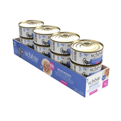 Schesir Tuna with Whitebaits In Broth Complements 70g x 12