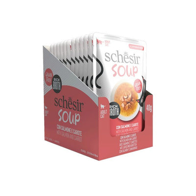 Schesir Soup Salmon with Carrots Complements 40g x 12