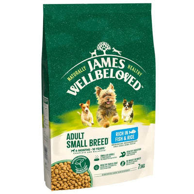 James Wellbeloved Adult Small Breed Fish & Rice 7.5kg