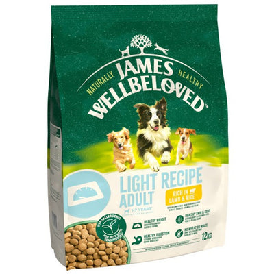 James Wellbeloved Light Adult Lamb & Rice 12kg