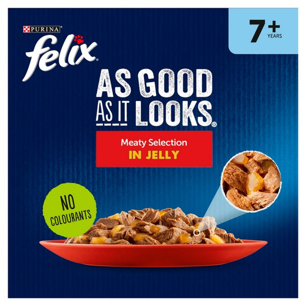 Felix As Good As It Looks 7+ Cat Meaty Selection In Jelly 12 X 85G