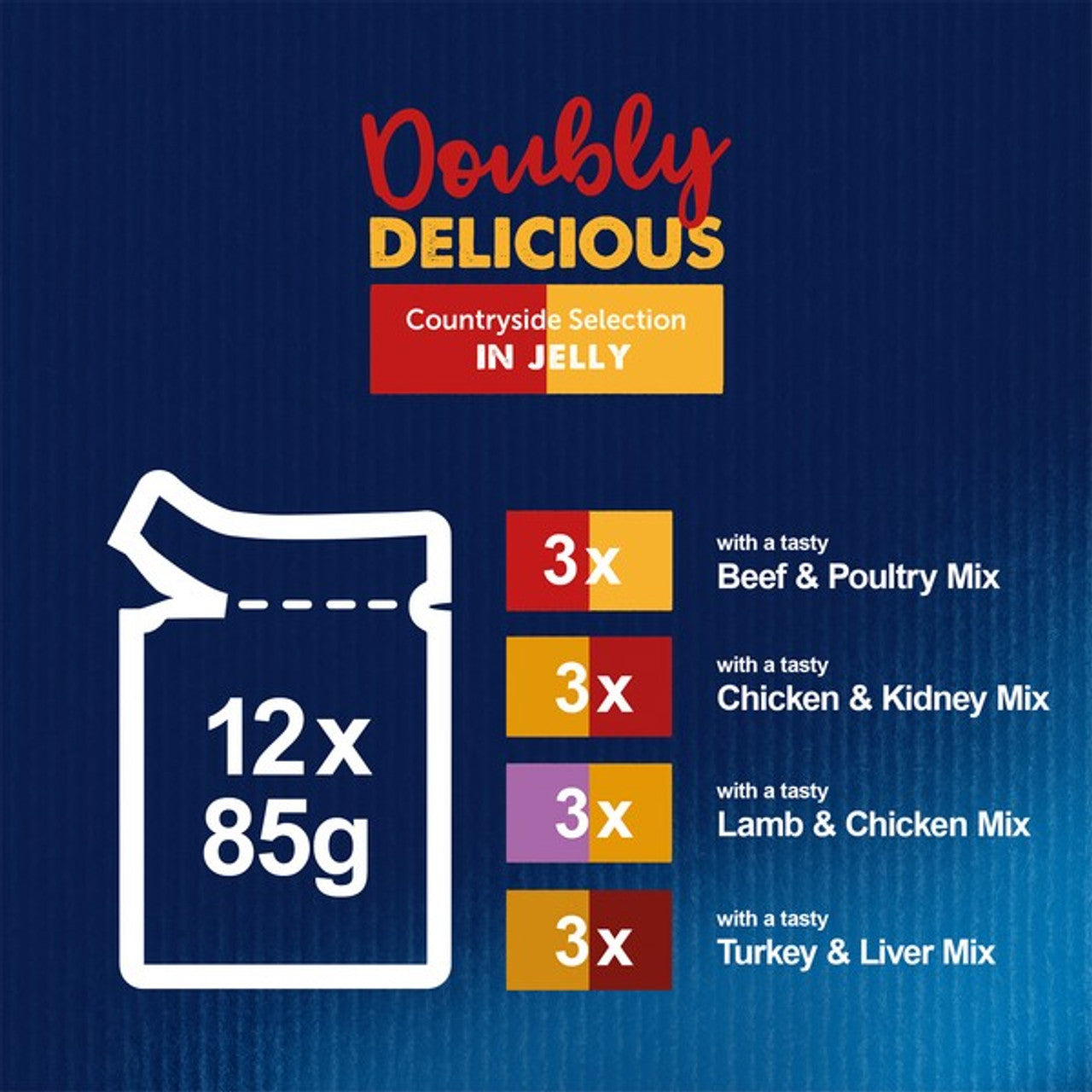 Felix As Good As It Looks 7+ Cat Doubly Delicious Countryside Collection In Jelly 12 X 85G
