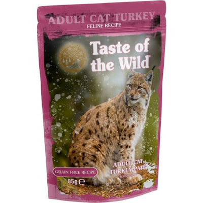 Taste Of The Wild Adult Turkey Pate Wet Cat Pouch 12x85g