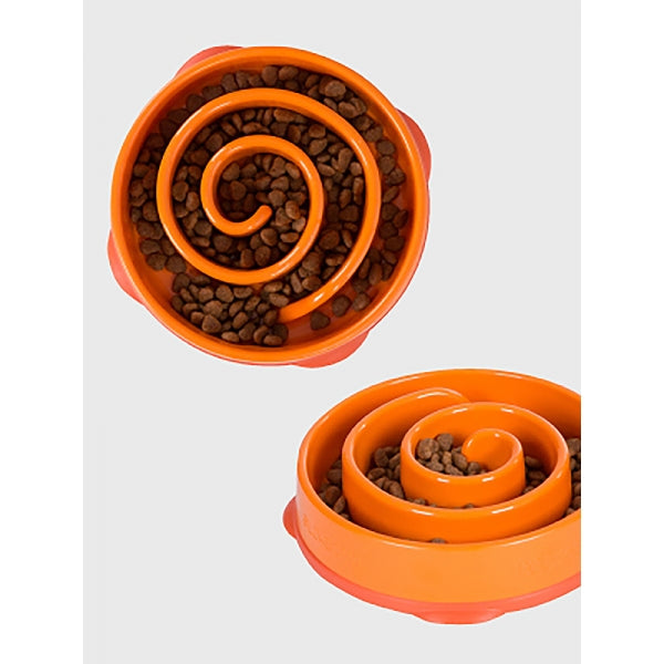 Rosewood Outward Hound Fun Feeder Swirl Orange Medium Dog Puzzle Toy