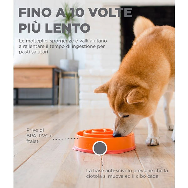 Rosewood Outward Hound Fun Feeder Swirl Orange Medium Dog Puzzle Toy