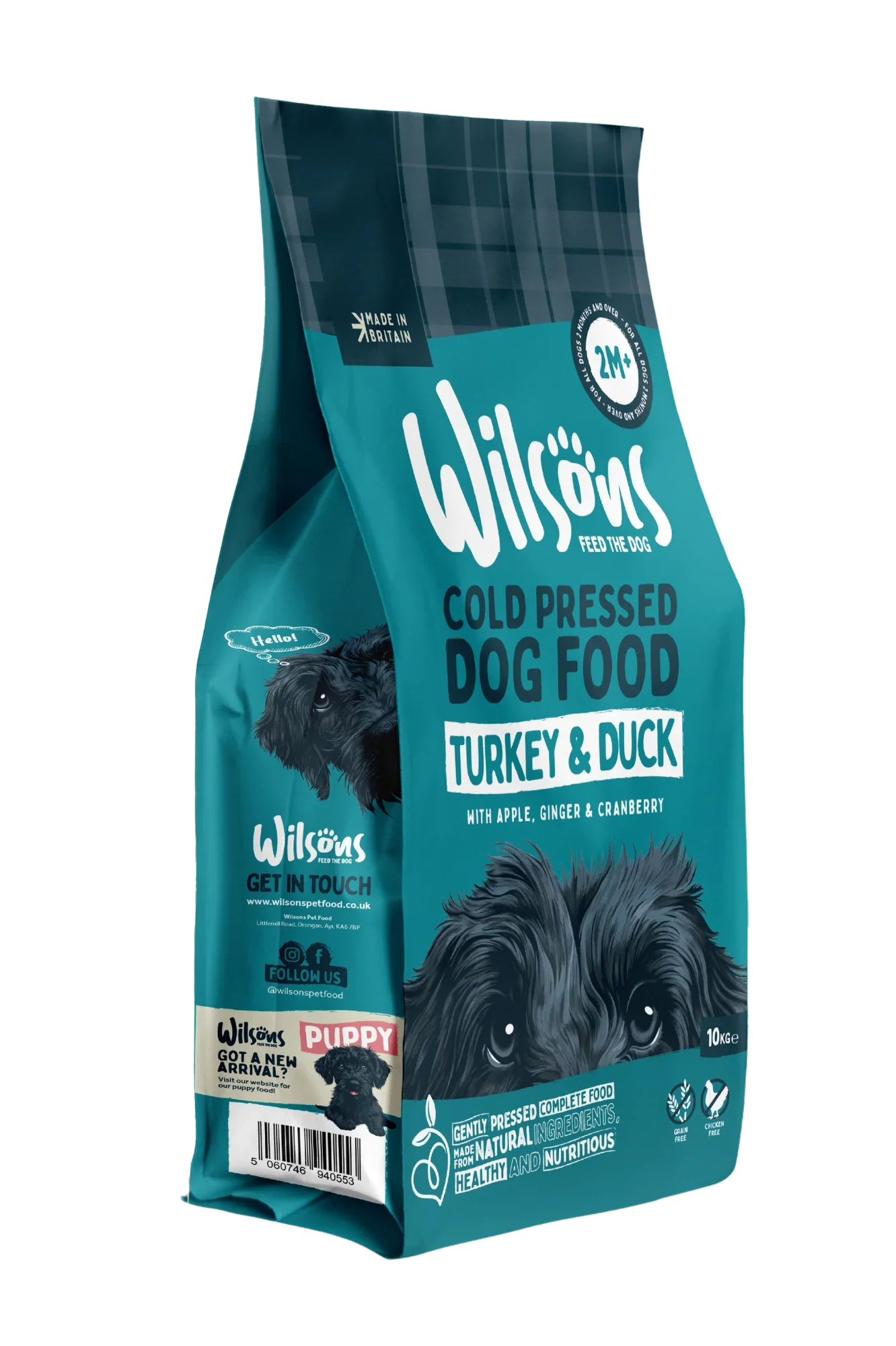 Wilsons Turkey and Duck Dry Cold Pressed Dog Food