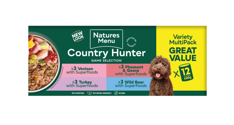 Natures Menu Country Hunter Game Meat Selection Multipack Cans 12 x 400g