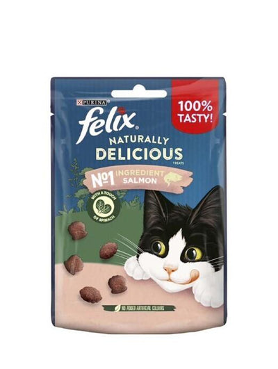 Felix Naturally Delicious Treats Salmon & Spinach, 50G - Ormskirk Pets