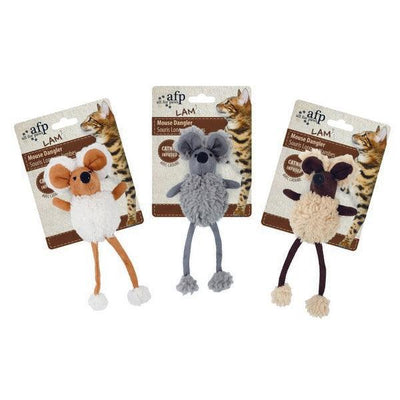 All For Paws Lamb Mouse Dangler Mixed Colour (SNG) - Ormskirk Pets