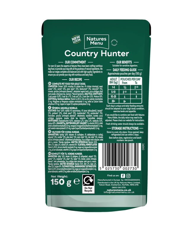 Natures Menu Country Hunter Free Range Chicken with Superfoods 6 x 150g