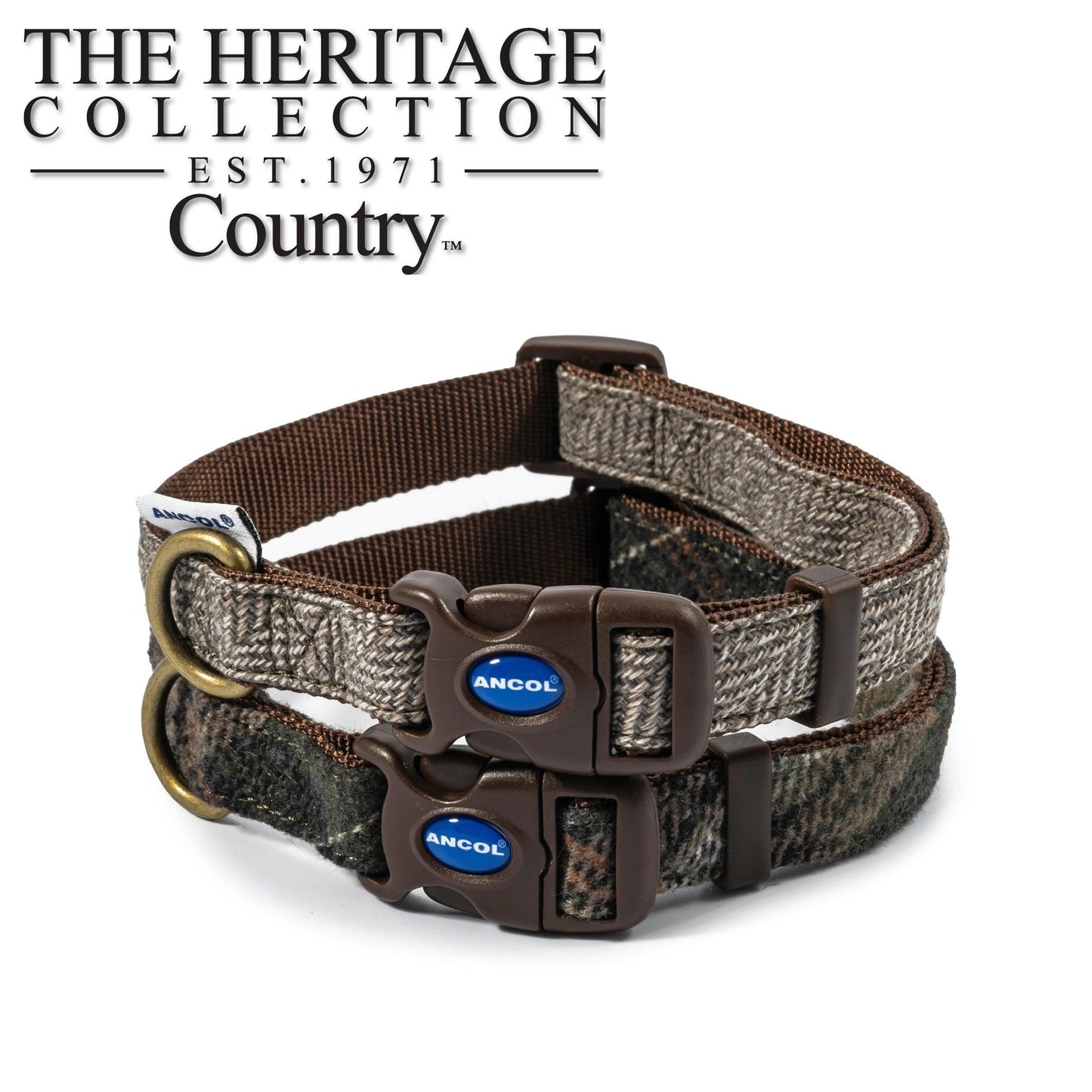 Ancol Herringbone Adjustable Collar 45-75cm - Ormskirk Pets