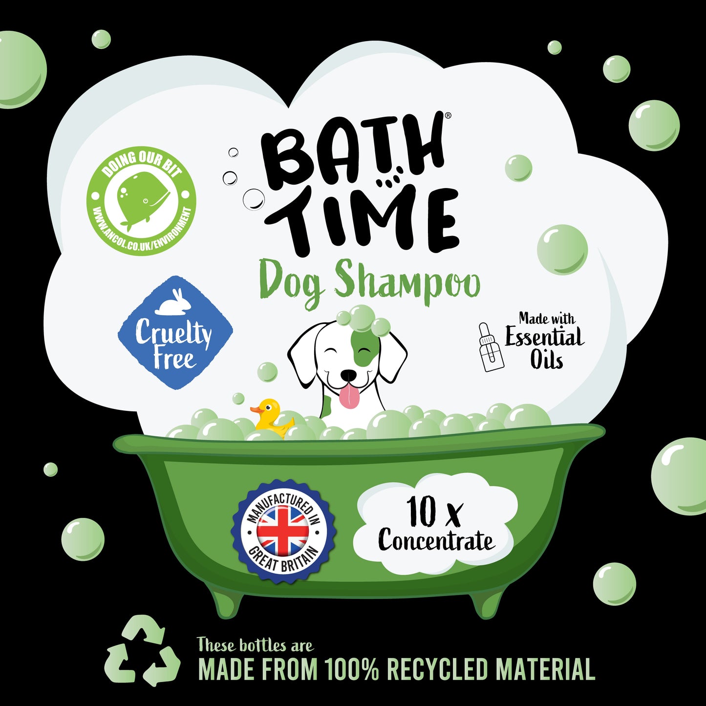 Ancol Bath Time Bright White Dog Shampoo 200ml