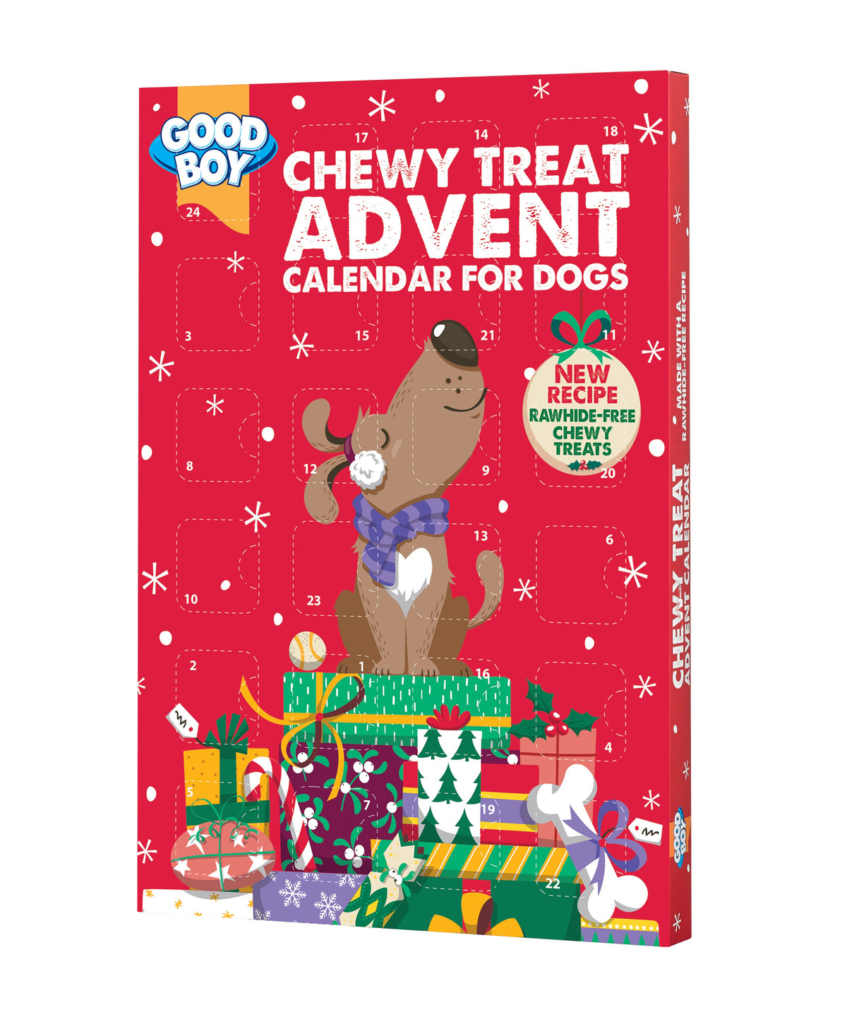Good Boy Chewy Treat Advent Rawhide Free Calendar For Dogs 60g