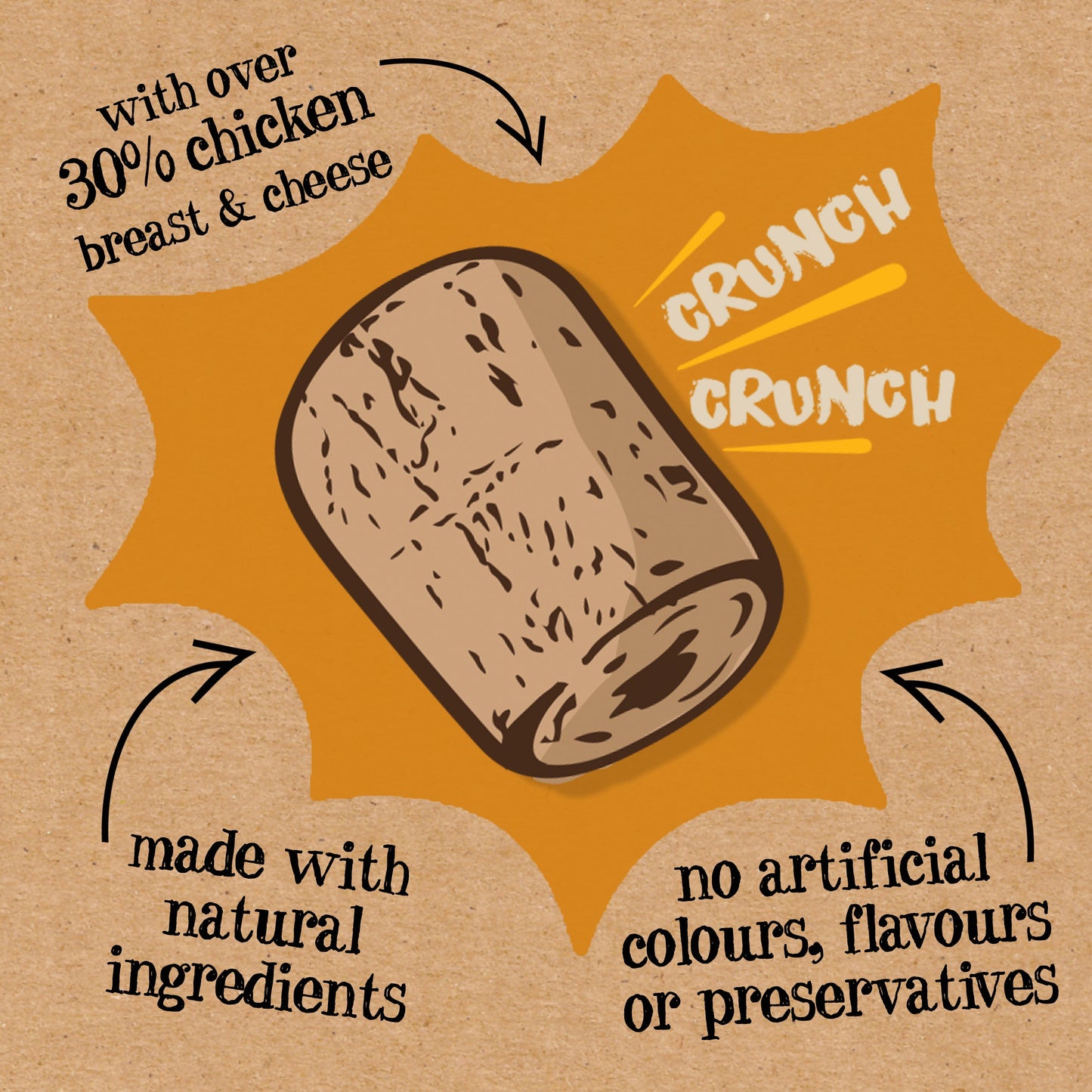 Good Boy  Crunchies - Chicken & Cheese  54G