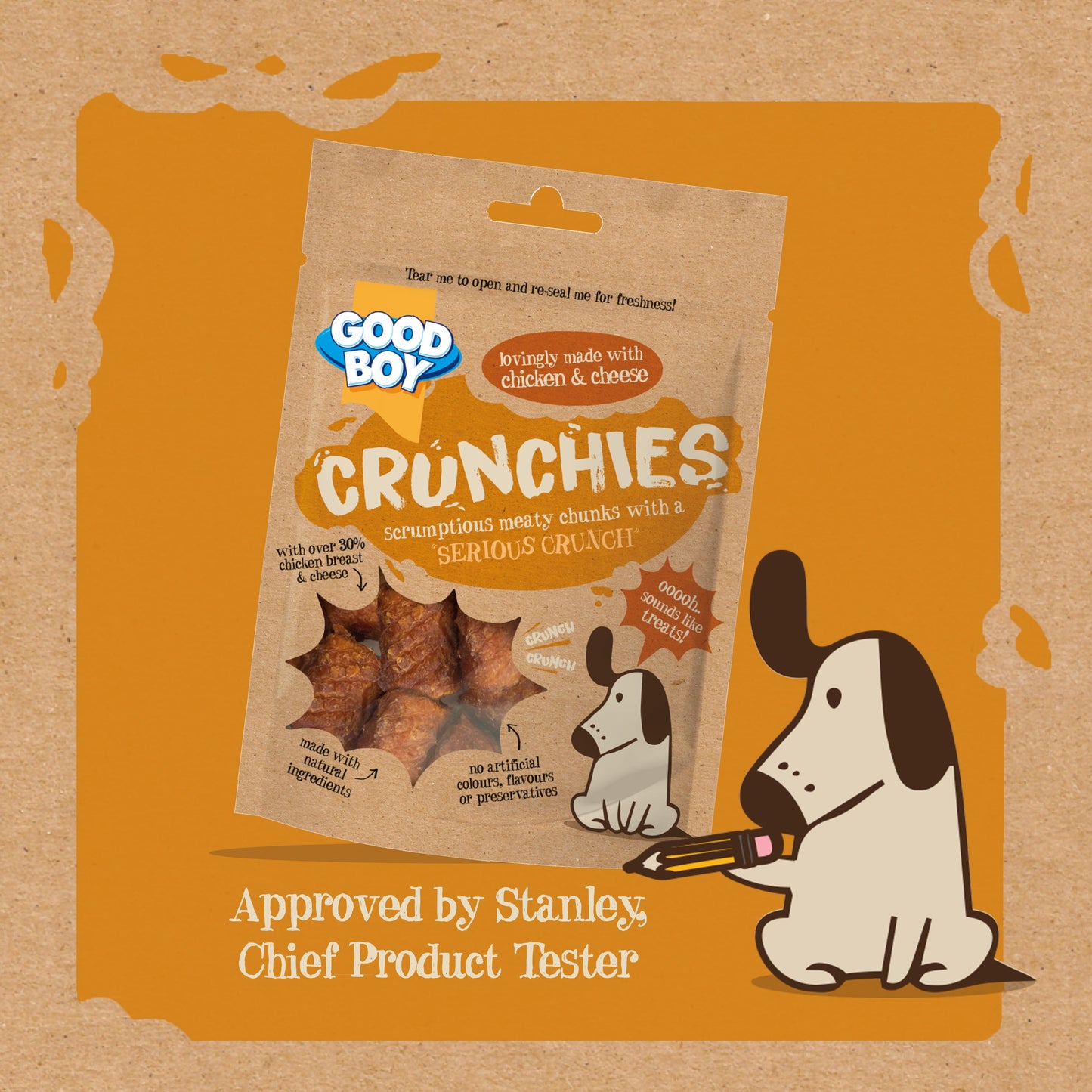 Good Boy  Crunchies - Chicken & Cheese  54G