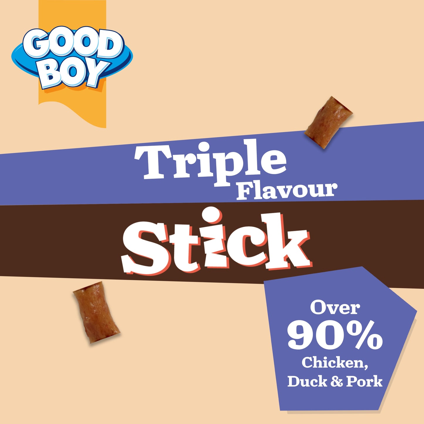 Good Boy Triple Flavour (Chicken, Duck and Pork) Stick 15g
