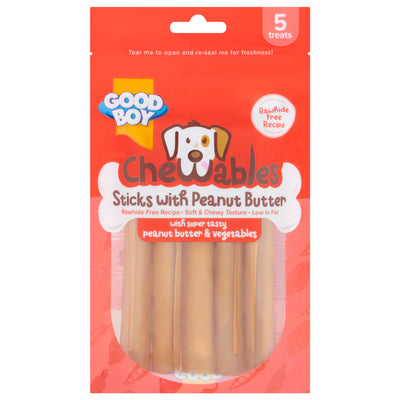 Good Boy Chewables Peanut Butter Sticks 5 pack 100g